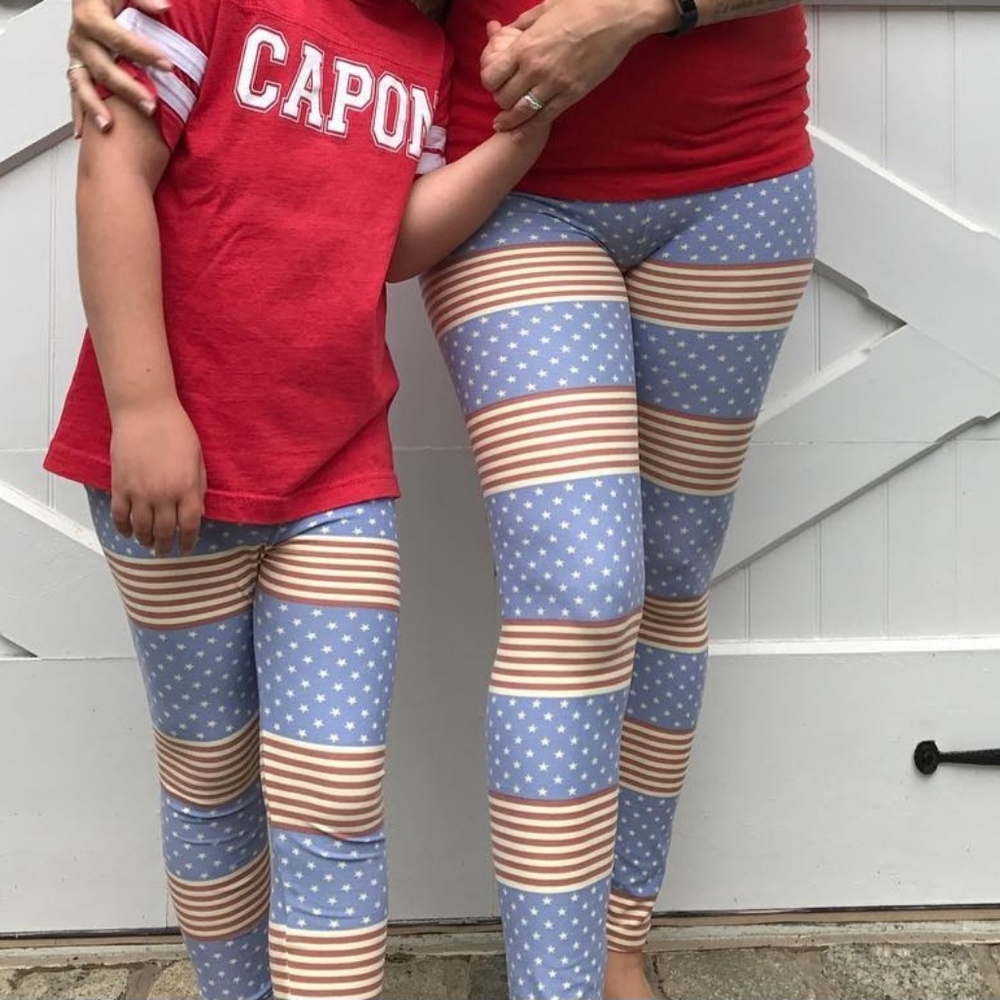 LulaRoe Mother/Child legging set